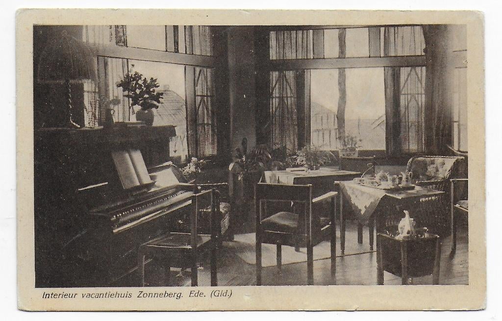 Ede Vacantiethuis Zonneberg Ansichtkaart 1928 ( B7237), Verzamelen, Ansichtkaarten | Nederland, Ophalen of Verzenden, 1920 tot 1940