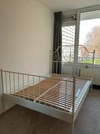 IKEA Leirvik bed met Lattenbodem, Gebruikt, Wit, Tweepersoons, 200 cm