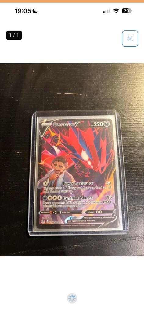 Pokémon Kaarten Alt Art /196 Lost Origin Eternatus, Ophalen of Verzenden, Zo goed als nieuw