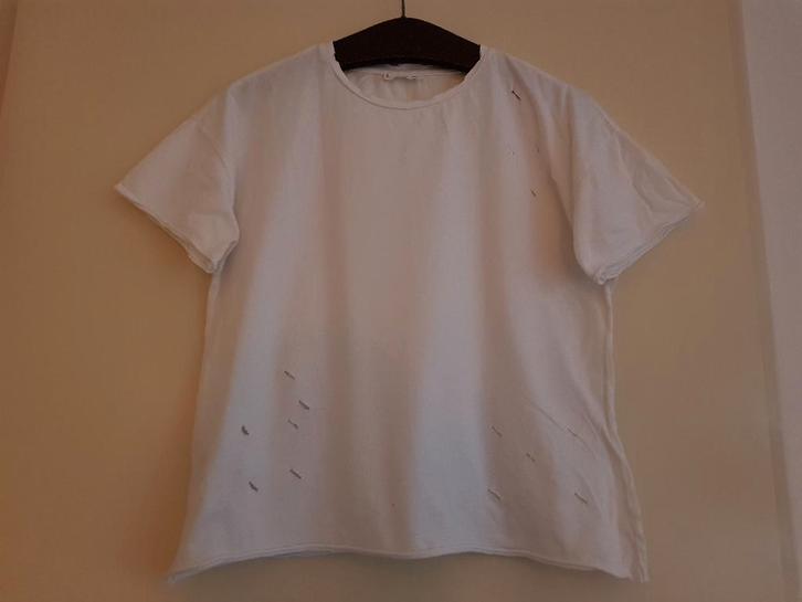 T-shirt voor dames -- maat M / 38 -- MNG, Kleding | Dames, T-shirts, Zo goed als nieuw, Maat 38/40 (M), Wit, Korte mouw, Ophalen of Verzenden