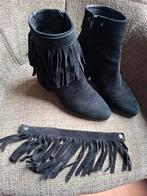 Via vai enkellaarsjes, Kleding | Dames, Schoenen, Ophalen of Verzenden, Zo goed als nieuw, Zwart