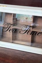 ‘Tea Time’ theedoos – 6 vakken, Huis en Inrichting, Ophalen of Verzenden, Gebruikt