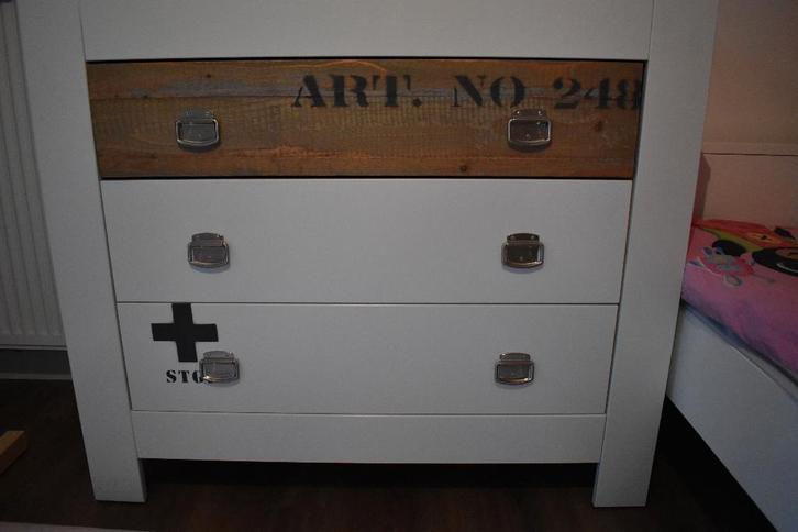 Bopita Commode Basic Wood, Kinderen en Baby's, Kinderkamer | Commodes en Kasten, Zo goed als nieuw, Commode, 90 tot 105 cm, 100 cm of meer