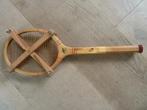 Antieke houten tennisracket met spanner Standard, Ophalen of Verzenden