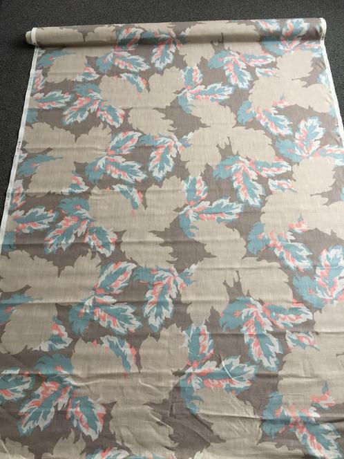 Gordijnstof Ploeg 140cm br. lap stof - retro vintage, Hobby en Vrije tijd, Stoffen en Lappen, Nieuw, 120 cm of meer, 200 cm of meer