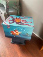 Kastje beschilderd, Huis en Inrichting, Woonaccessoires | Kisten, Ophalen, Zo goed als nieuw, Teakhout, Minder dan 50 cm