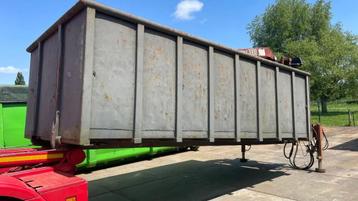 Schenk 20 kuub container bak + kraan Hiab 10 ton 2x uitschui beschikbaar voor biedingen