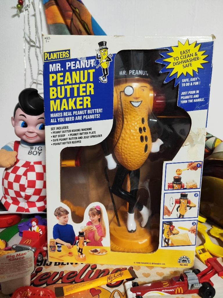 Planters Mr Peanut Peanut Butter Maker USA Reclame America, Verzamelen, Merken en Reclamevoorwerpen, Ophalen of Verzenden, Gebruikt