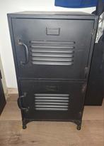Donker metalen kastje, lage lockerkast, Ophalen, Gebruikt, Industrieel