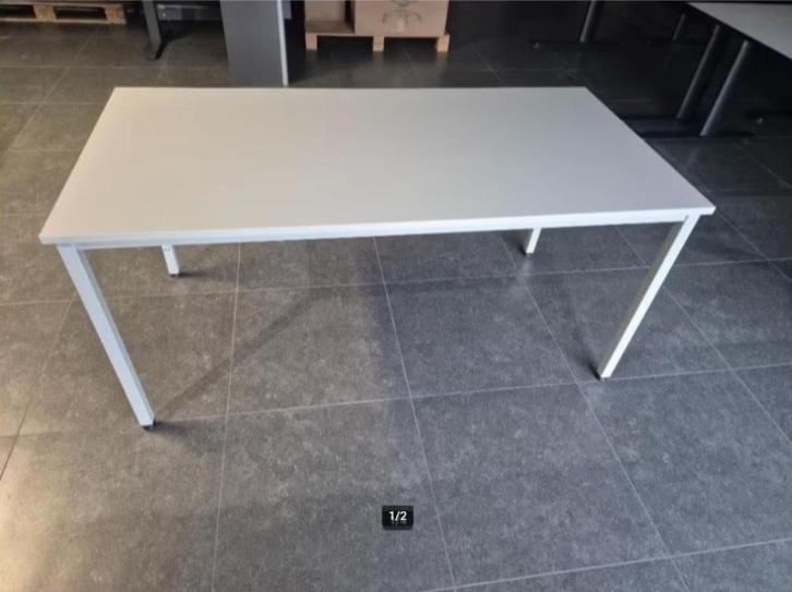 Kantinetafel 160 x 80 cm grijs / grijs € 40,-, Huis en Inrichting, Bureaus, Gebruikt, Bureau, Ophalen