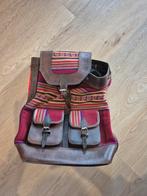 Handgemaakte leren rugtas uit Peru, Ophalen of Verzenden, Zo goed als nieuw