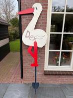 geboortebord ooievaar, Kinderen en Baby's, Ophalen, Gebruikt, Geboortebord