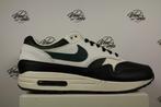 Nike Air Max 1 ID White Black Teal - 44,5, -, Wit, -, Nieuw