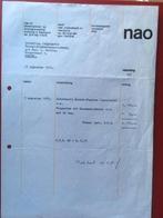 oude rekening van NAO Roermond, Ophalen of Verzenden, Brief