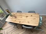 Eiken tafel | Deens model | Stalen poten | Laagste prijs !, Deens model ovaal, Eikenhout, Vijf personen of meer, Ovaal