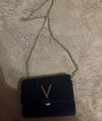 Schoudertasje van Valentino met gouden detail, Ophalen of Verzenden, Gebruikt, Blauw, Schoudertasje