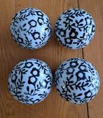 4x porseleinen decoratie ballen, zie omschrijving!, Ophalen of Verzenden, Zo goed als nieuw