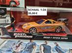 1:24 Fast and the Furious Brainpop met de Toyota Supra, Hobby en Vrije tijd, Modelauto's | 1:24, Ophalen of Verzenden, Nieuw, Jada