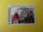 Persoonlijke zegel - Gezin met 4 kids op vakantie - gest., Verzenden, Na 1940, Gestempeld