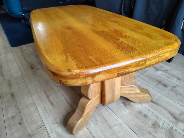 Blanke Eiken Salontafel, Huis en Inrichting, Tafels | Salontafels, Gebruikt, Minder dan 50 cm, 50 tot 100 cm, 100 tot 150 cm, Rechthoekig