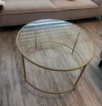 Gouden Salontafel - Stijlvolle Toevoeging, Huis en Inrichting, Tafels | Salontafels, 50 tot 100 cm, Rond, Nieuw, Ophalen of Verzenden