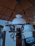 Hanglamp met Melkglas, Ophalen, Gebruikt, Vintage, Glas