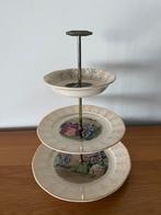 Antieke Etagère met 3 Borden Fragonard taferelen, Huis en Inrichting, Ophalen of Verzenden, Gebruikt