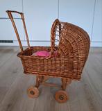 Vintage rieten poppenwagen, Ophalen, Gebruikt, Babypop