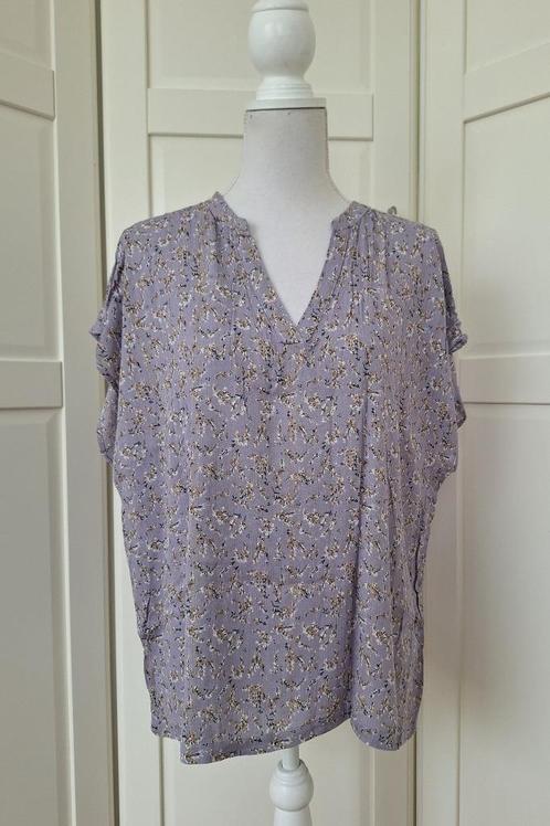 Zusss nieuwe lila paarse bloemetjes blouse top, maat XXL 48, Kleding | Dames, Blouses en Tunieken, Nieuw, Maat 46/48 (XL) of groter