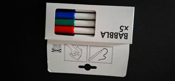 Ikea dichte verpakking whiteboard markers babbla beschikbaar voor biedingen