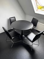 Ronde Ikea tafel met 4 Stoelen., Huis en Inrichting, Tafels | Salontafels, Ophalen, 100 tot 150 cm, 50 tot 75 cm, Rond