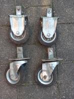 Zwenkwielen 4stuks Grote wielen 17cm, Doe-het-zelf en Verbouw, Zwenkwielen, Ophalen, Gebruikt