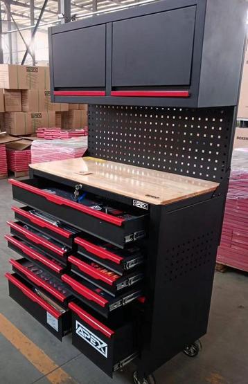 Apex gereedschapkar 12 laden 10 vol met wand beschikbaar voor biedingen