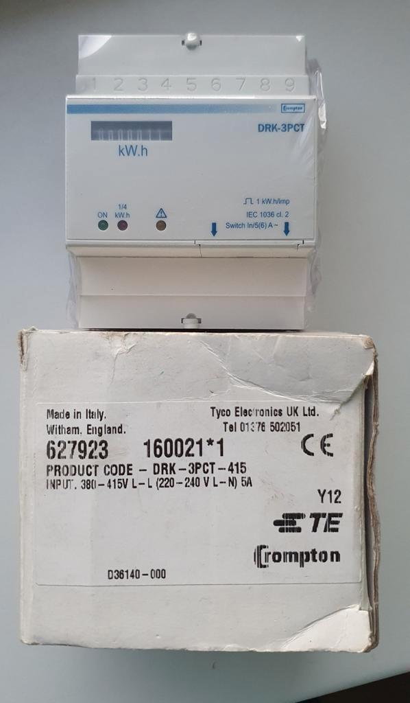 Three phase Din rail kWh energie meter, Hobby en Vrije tijd, Elektronica-componenten, Nieuw, Ophalen of Verzenden