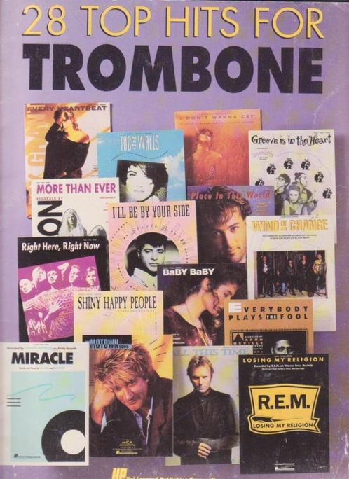 Trombone: 28 top hits for trombone, Muziek en Instrumenten, Bladmuziek, Gebruikt, Les of Cursus, Blues, Trombone, Ophalen of Verzenden