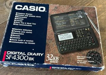 Retro Casio Digital Diary SF-4300BK beschikbaar voor biedingen