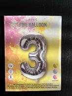 Folium ballon 3 zilver, Ophalen of Verzenden, Nieuw, Versiering, Verjaardag