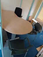 Vergadertafel bureau Wildperen met aanbouw, Ophalen, In hoogte verstelbaar, Zo goed als nieuw, Bureau