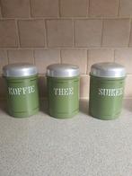 Gave emaille set koffie thee suiker, Ophalen of Verzenden