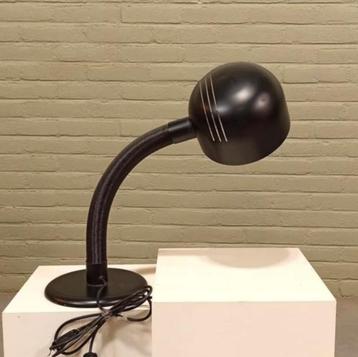 Vintage grote tafellamp, bureaulamp, zwart, H 68 cm beschikbaar voor biedingen