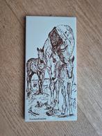 Vintage Tegeltje Dierenliefde, Ophalen of Verzenden