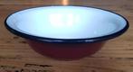 Bruin emaille kommetje / schaaltje met zwarte rand, Ophalen of Verzenden