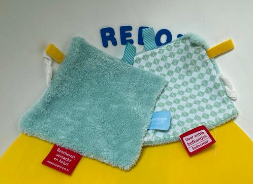 1729 snoozebaby sudocrem doekje groen 5x, Kinderen en Baby's, Speelgoed | Knuffels en Pluche, Zo goed als nieuw, Overige typen