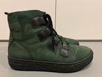 Hartjes groene enkellaarzen, mt 4,5 = 37,5, Kleding | Dames, Ophalen of Verzenden, Zo goed als nieuw, Groen