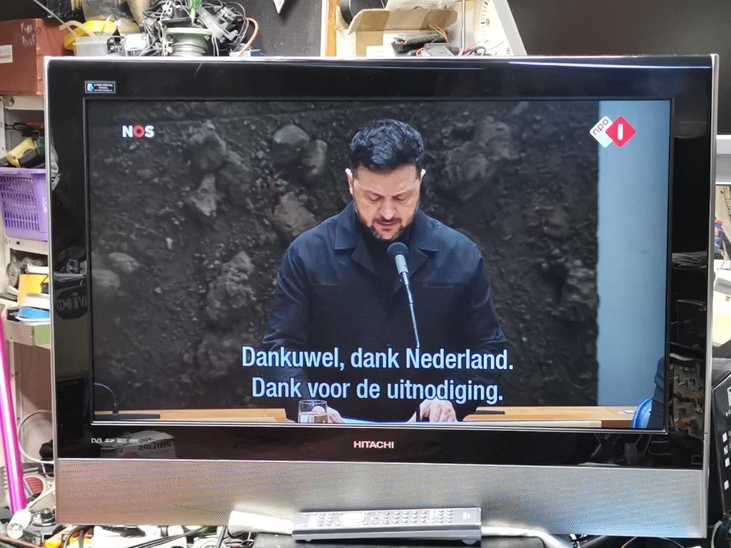 Vintage Hitachi 32" LCD TV - Zo goed als nieuw!, Audio, Tv en Foto, Televisies, Ophalen, Zo goed als nieuw, 50 Hz, Overige merken