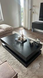 Salontafel/hamburgertafel zwart, Huis en Inrichting, Tafels | Salontafels, Ophalen, Overige materialen, 50 tot 100 cm, 100 tot 150 cm