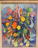 Zeer Fraaie Kleurrijke Bloemencompositie / Barbara Rodé !!, Ophalen