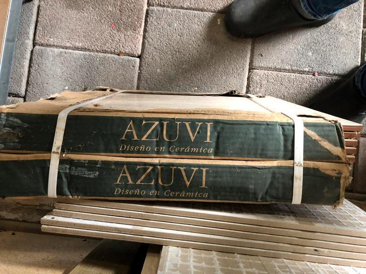 Restant partij vloer- en wandtegels na verbouwing., Doe-het-zelf en Verbouw, Tegels, Nieuw, Vloertegels, Keramiek, 40 tot 60 cm