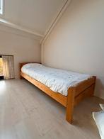 Houten Bed 80x200 met Lattenbodem & Matras, Huis en Inrichting, Gebruikt, Eenpersoons, Bruin, Ophalen of Verzenden