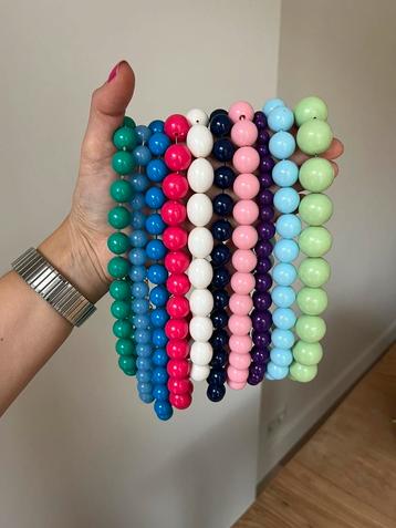 10x vintage ketting kauwgomballen stieglitz My jewellery   beschikbaar voor biedingen